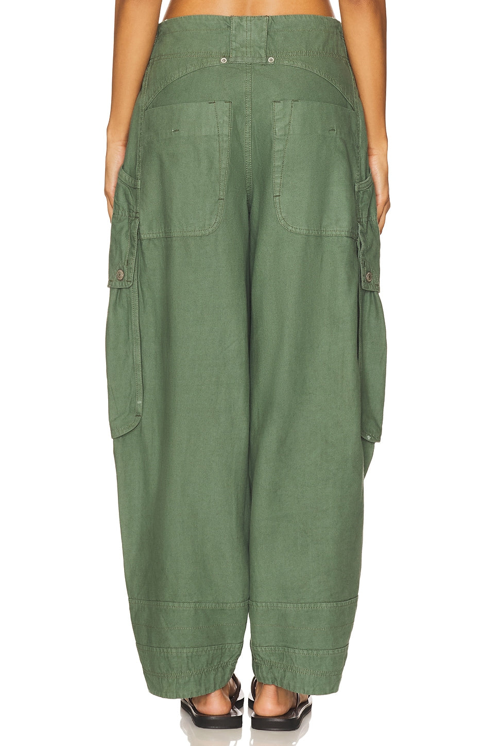 Brentwood Slouch Pant In Aged Green