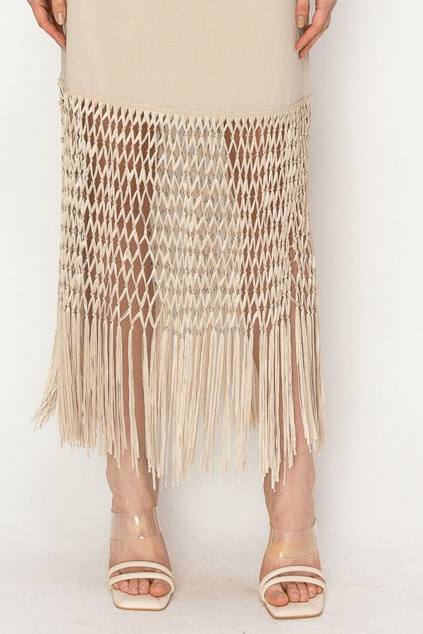 Bohemian skirt-Beige