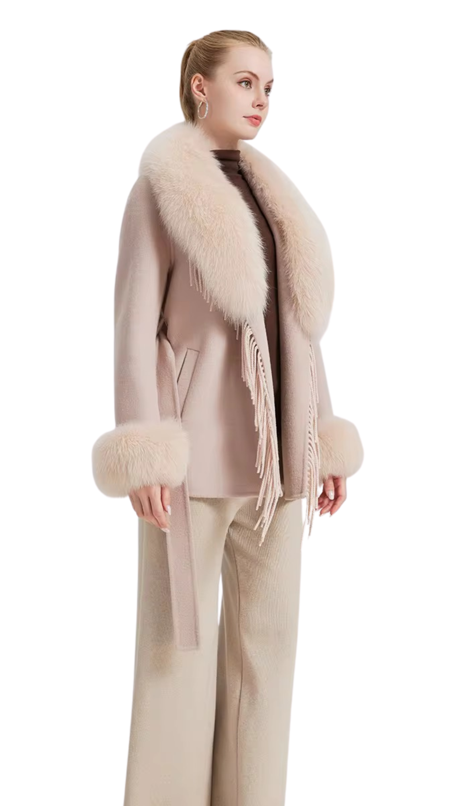 The Marciano fox fur wool Jacket