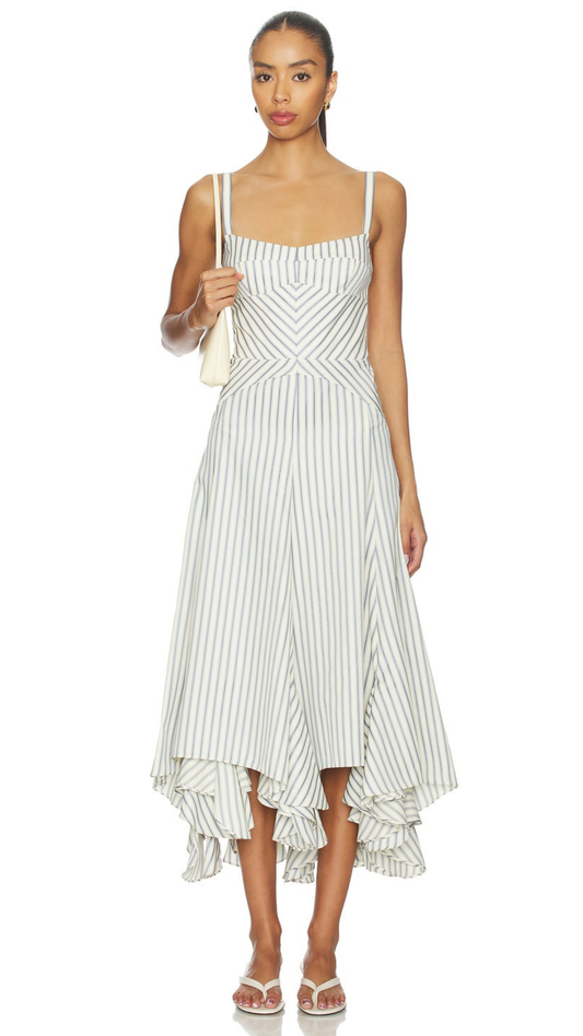 Monterey Dress - Oxford Stripe