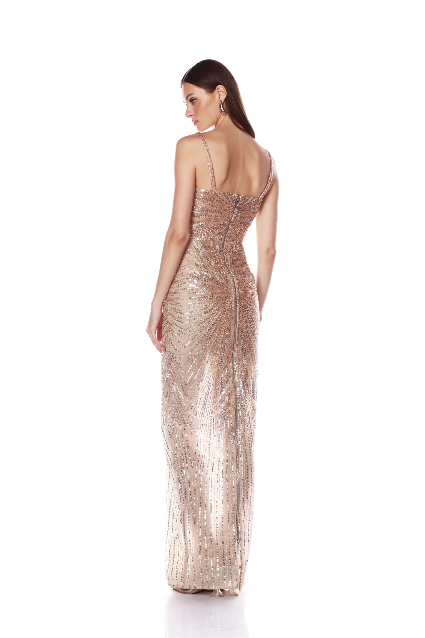Dahlia Champagne Maxi Dress
