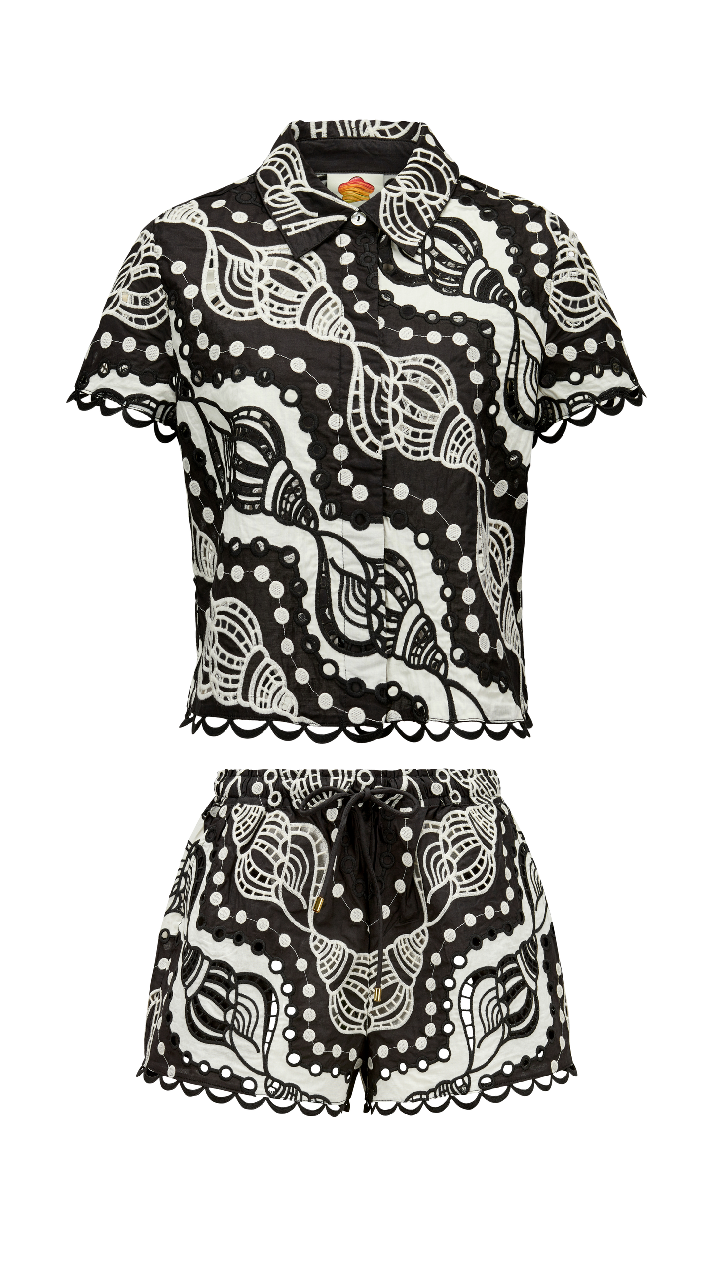Monochrome Shorts Set