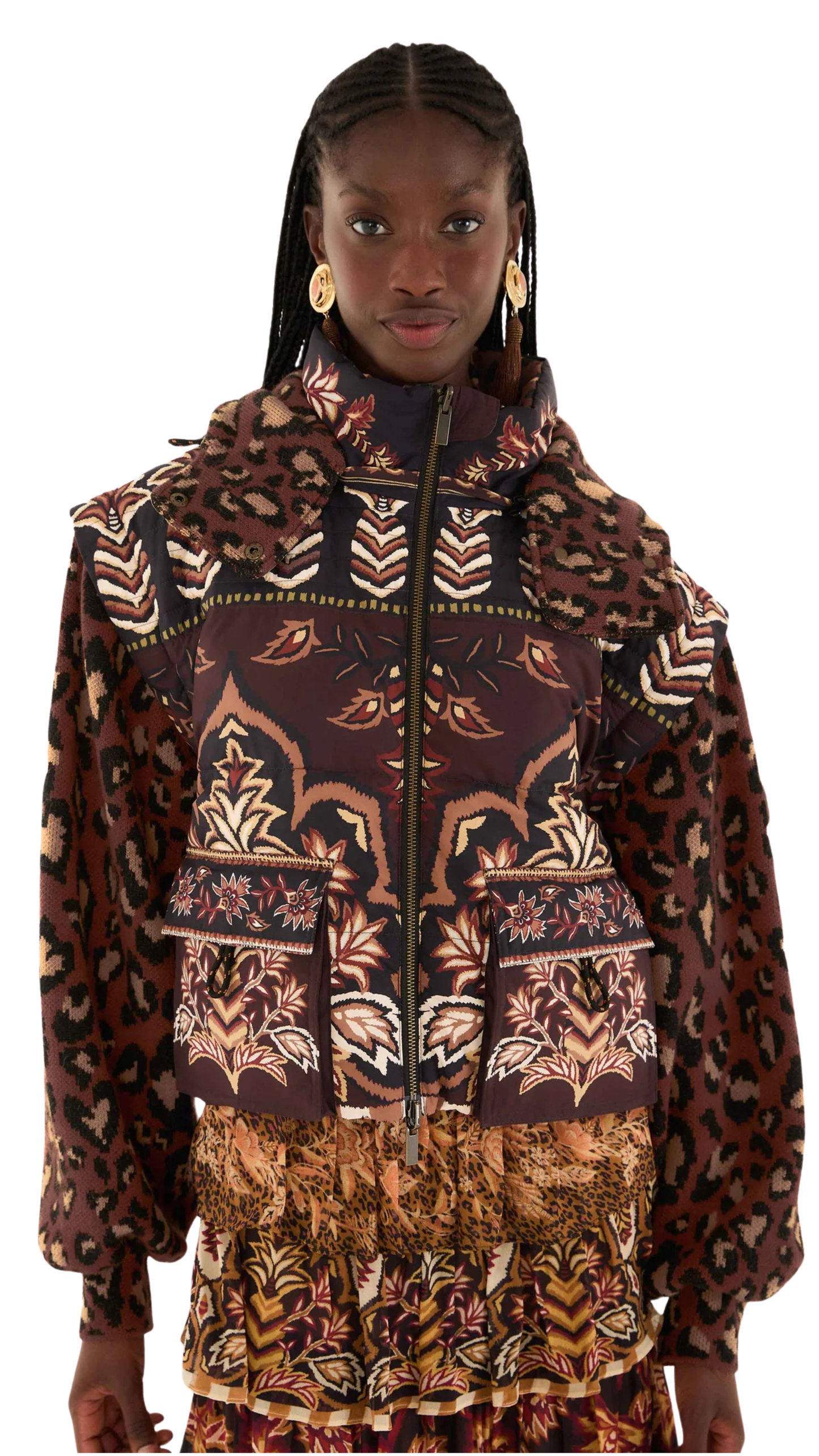 Brown Winter Ainika Puffer Jacket