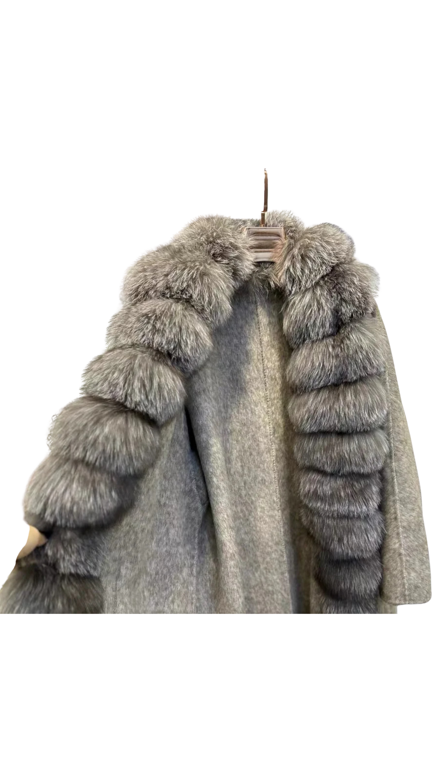 Moscow Cashmere Silver Fox Coat