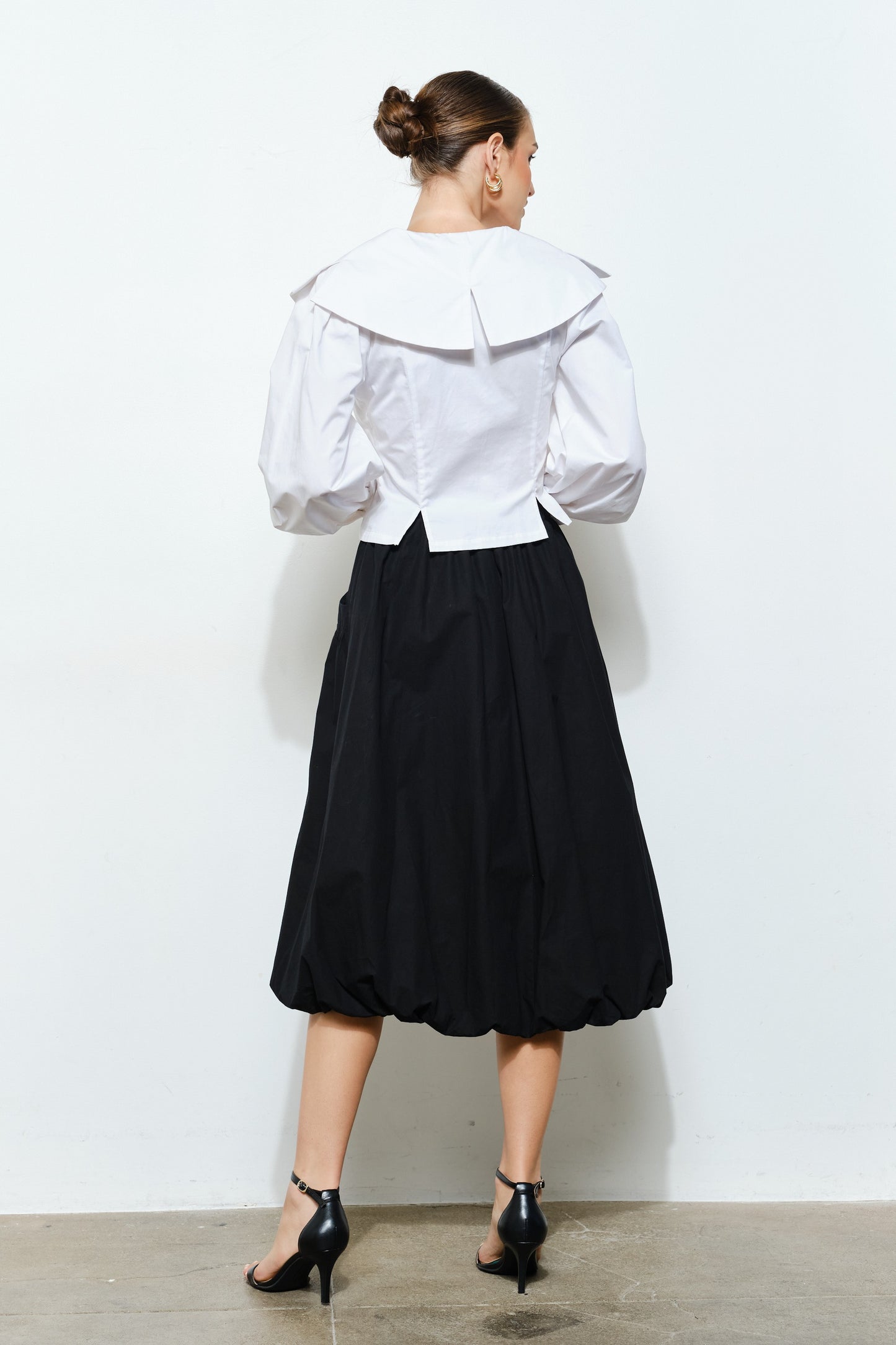 Sailor Collar Cotton Blouse