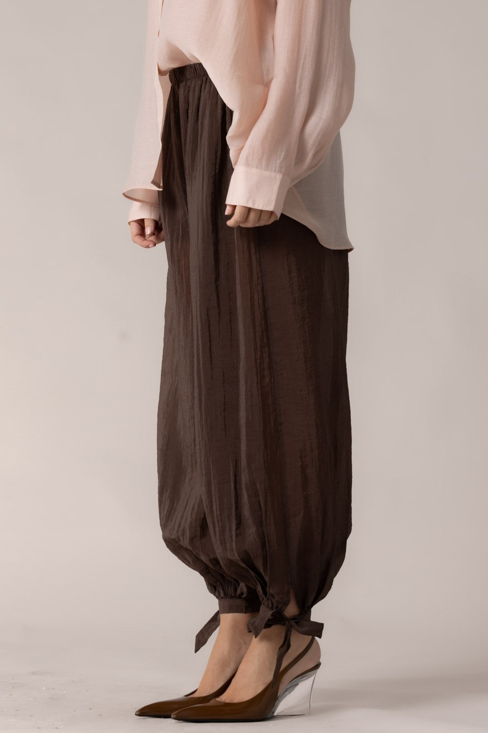 Chocolate Organza Pants
