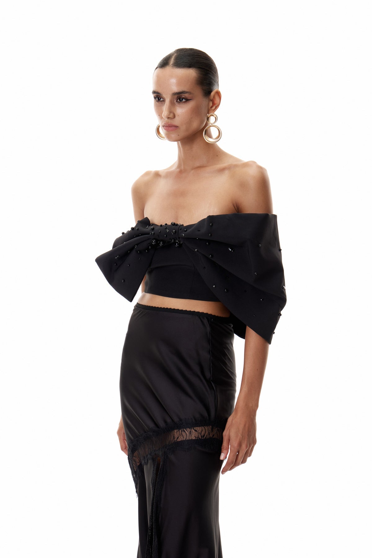 Off-Shoulder Sculpted Top