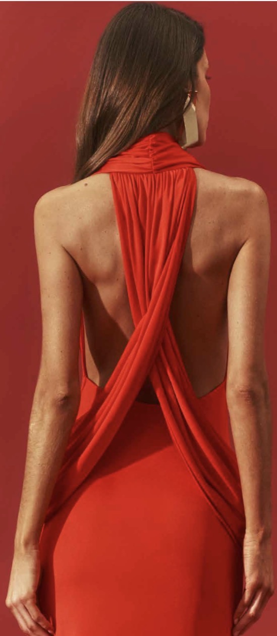 Temis Long Red Dress