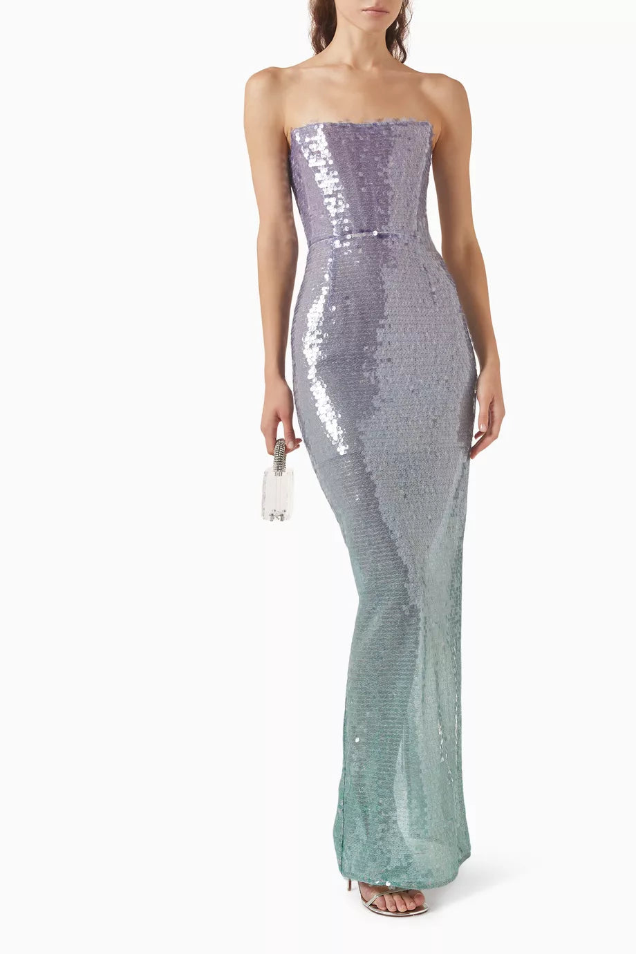 Ibiza Ombre Farah Strapless Maxi Dress