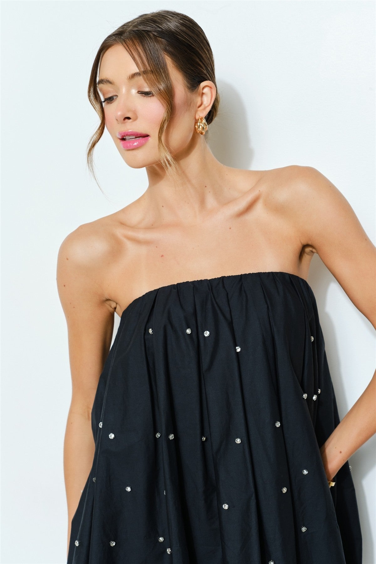 Midnight Crystal Bubble Dress