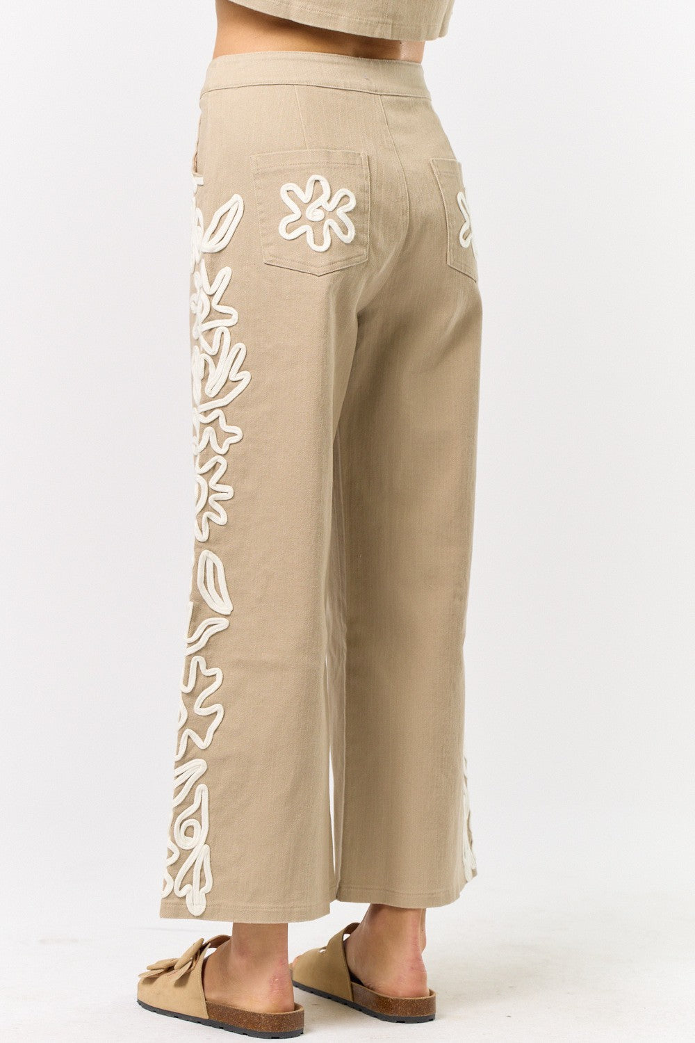 Jina Denim Set-Beige