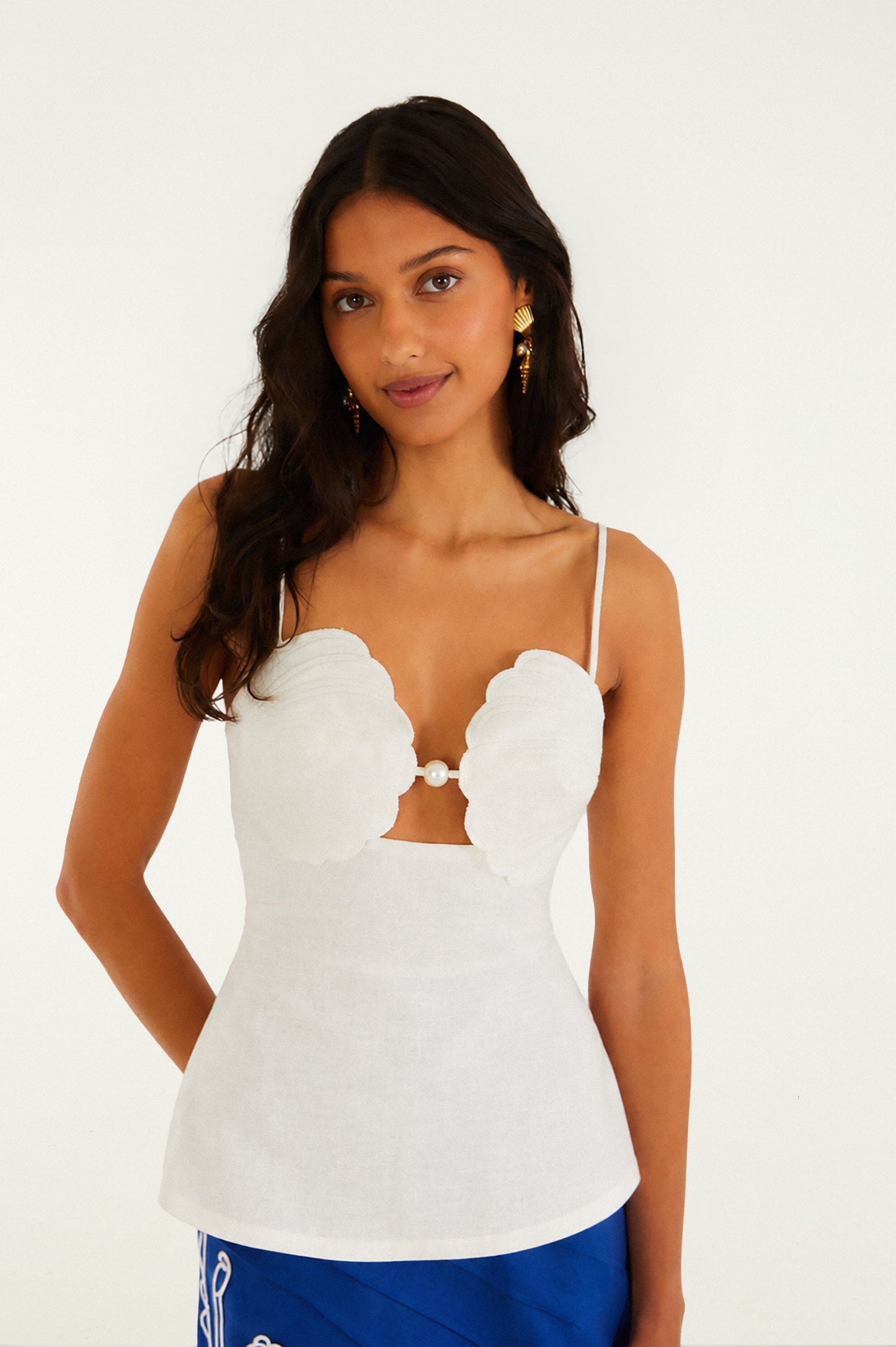 Off-White 3d Shell Peplum Blouse