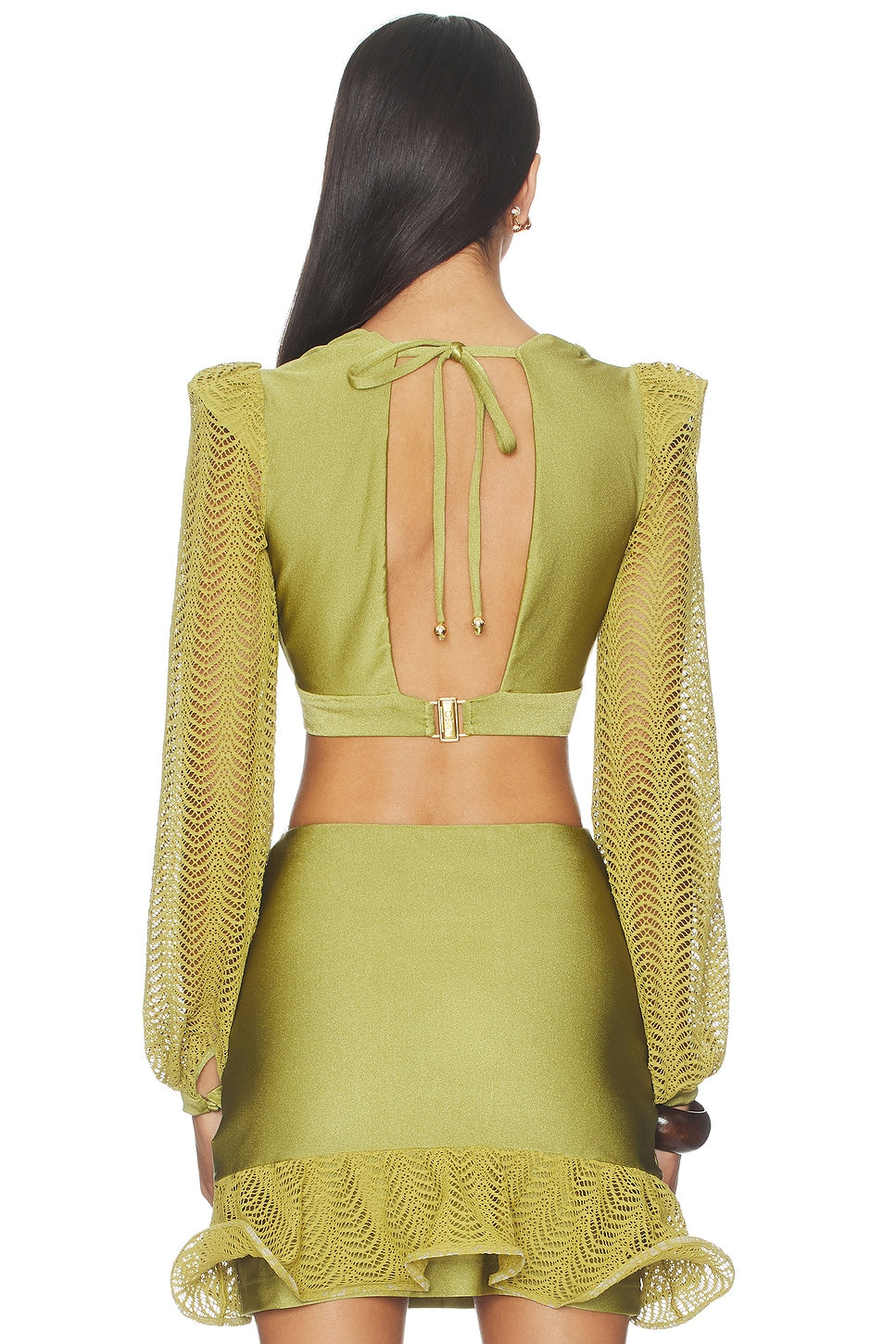 WAVE MESH MINI SKIRT SET