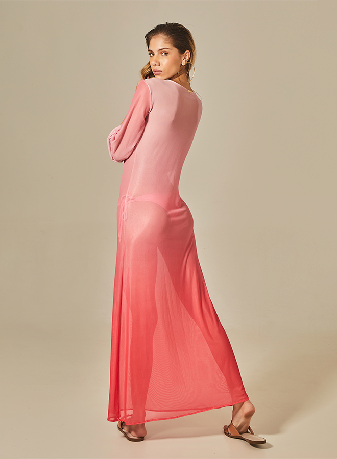 Long Sixty Dress-Pink