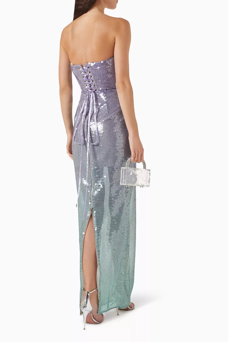 Ibiza Ombre Farah Strapless Maxi Dress