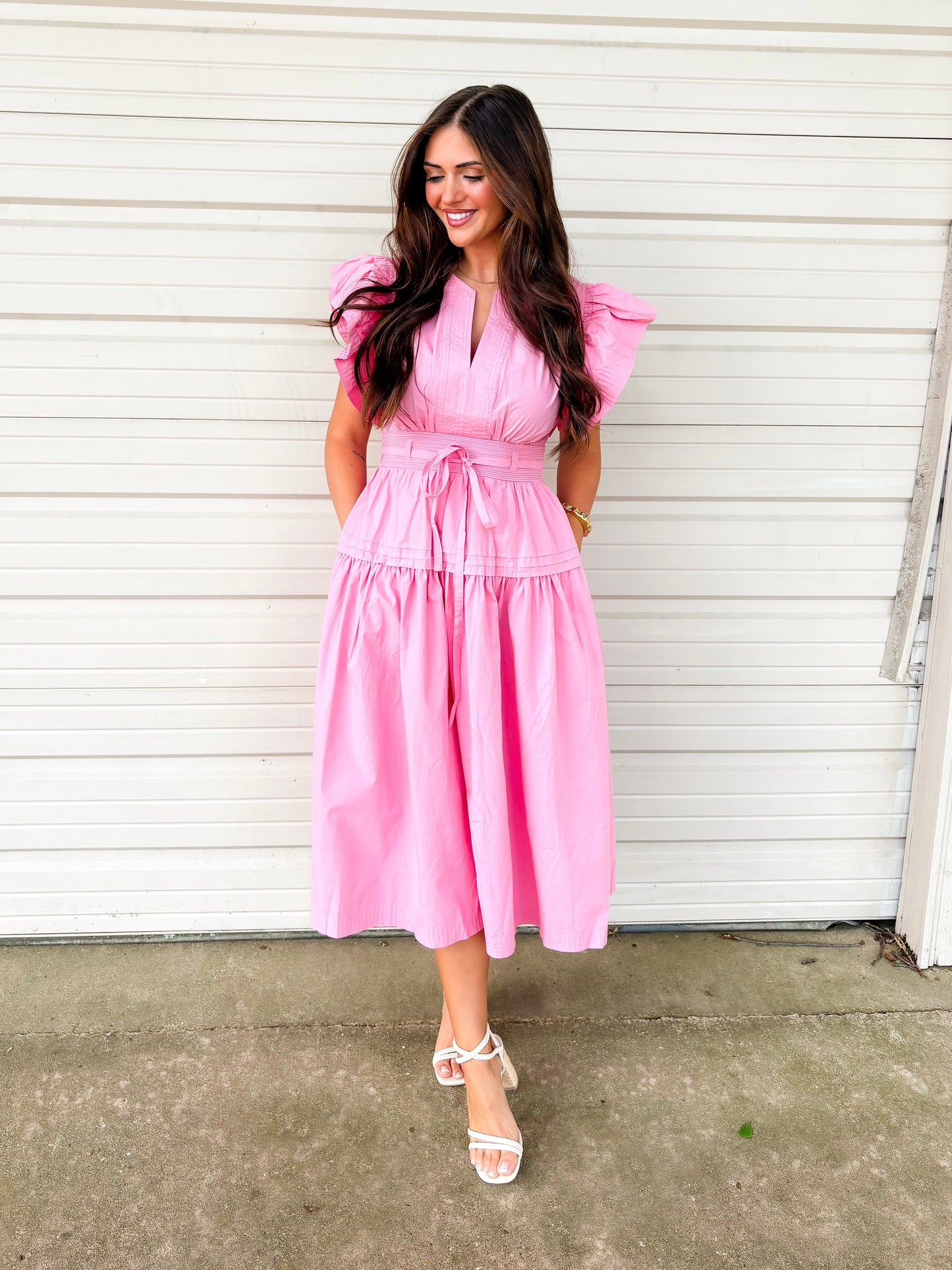 Blush Flutter Dress