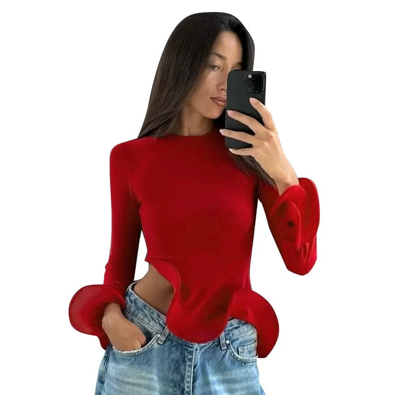 The Valentina Flared Crop Top