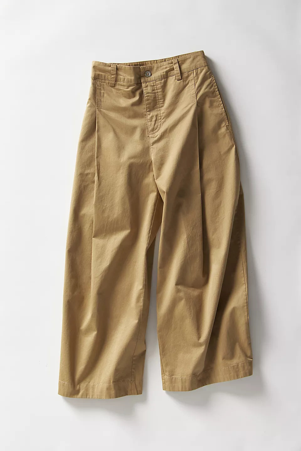 Silverlake Wide-Leg Chino Trousers-Dill Seed