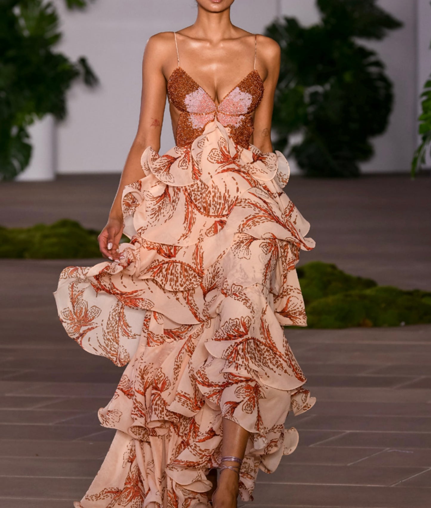 SUNSET BUTTERFLY MAXI DRESS (RUNWAY)