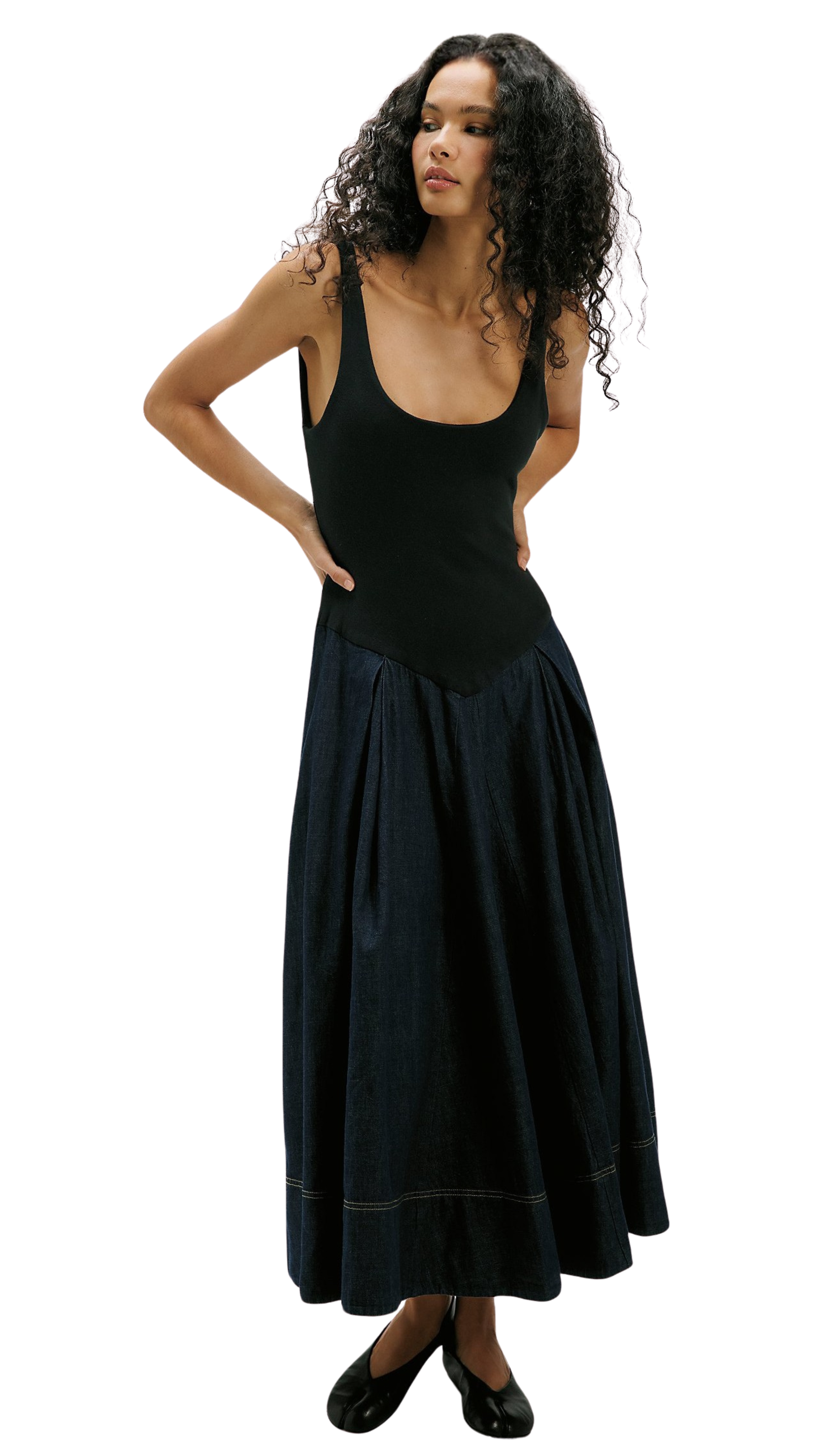 Elio Denim Midi Dress