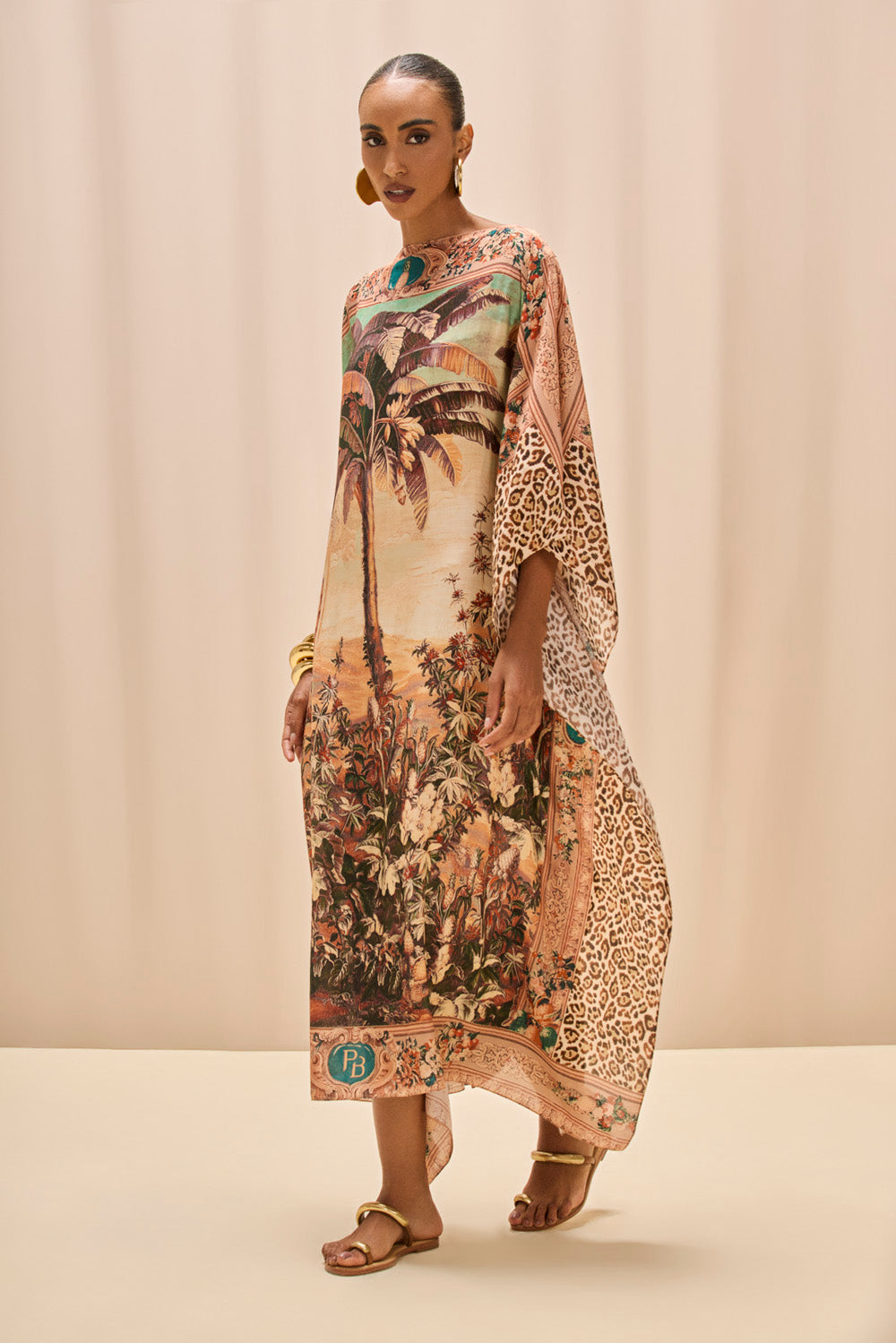 PANTHERA BROWN LONG BEACH COVER-UP