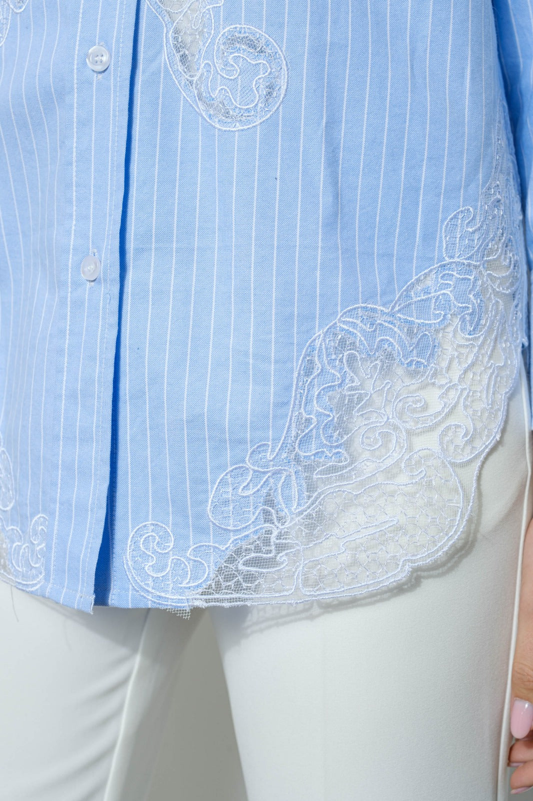 Blue Lace Shirt