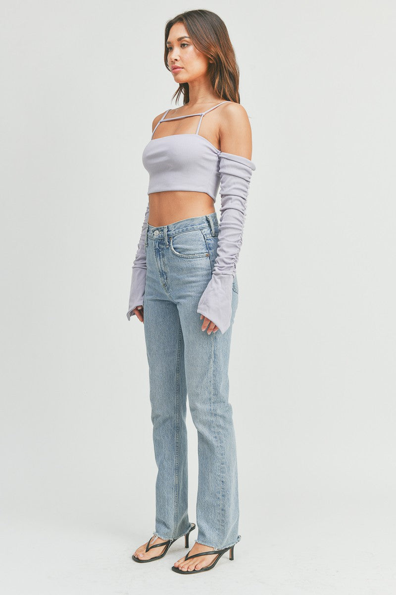 Ayana Lavender Cropped Top