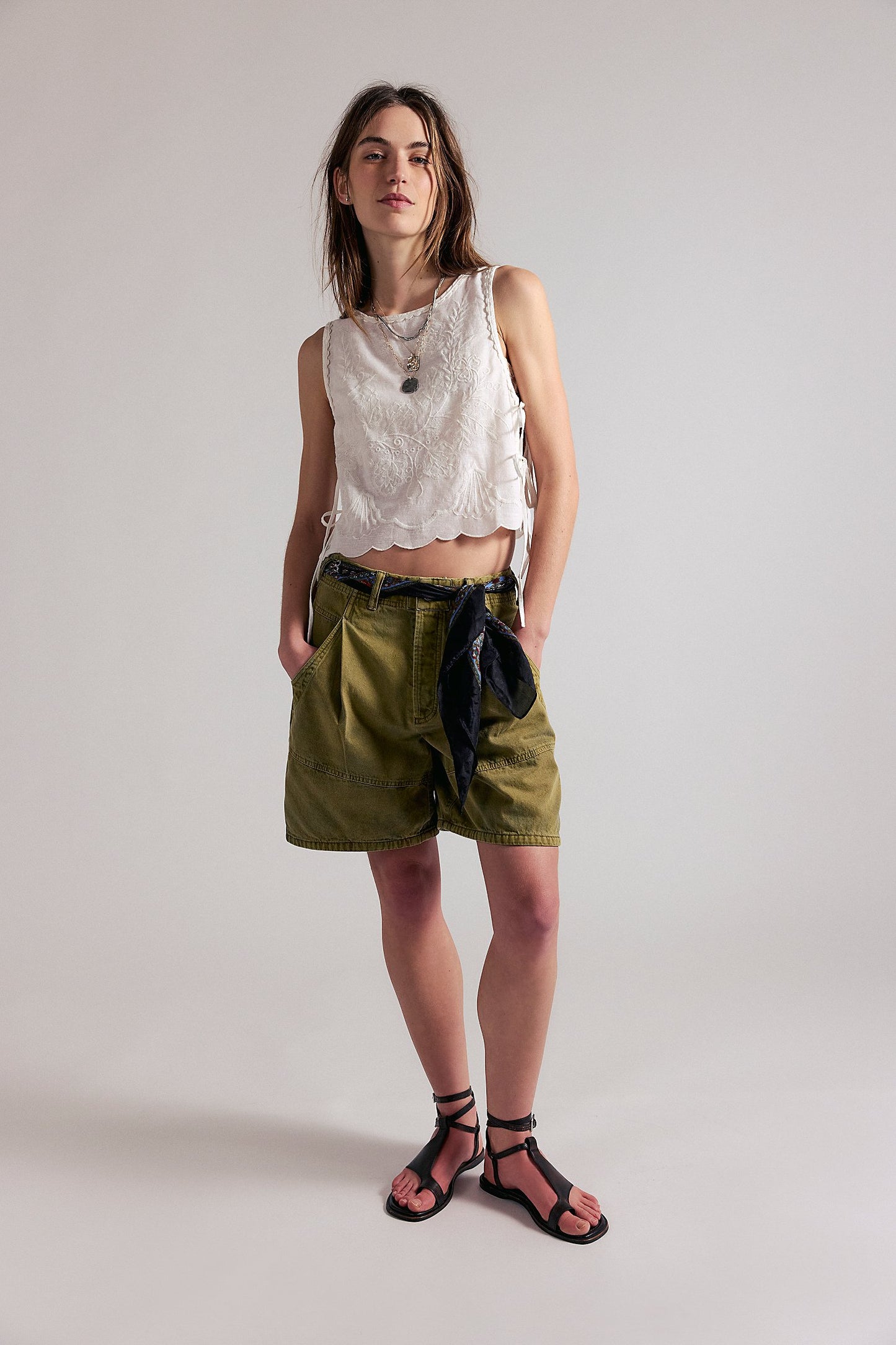 Wild Rebel Barrel Shorts-Outlaw Taupe