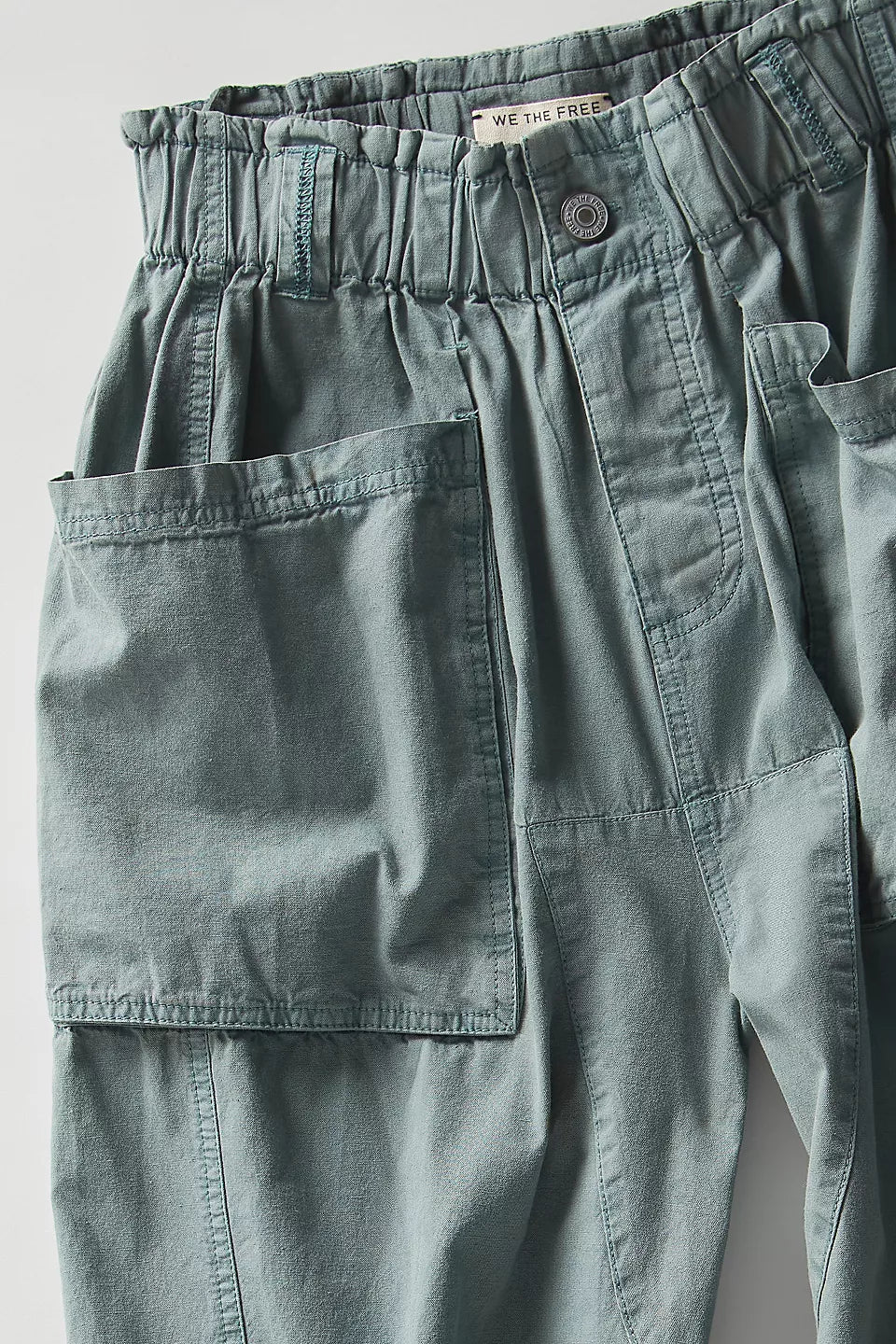 Costa Pull-On Harem Pants-Stormy Sea