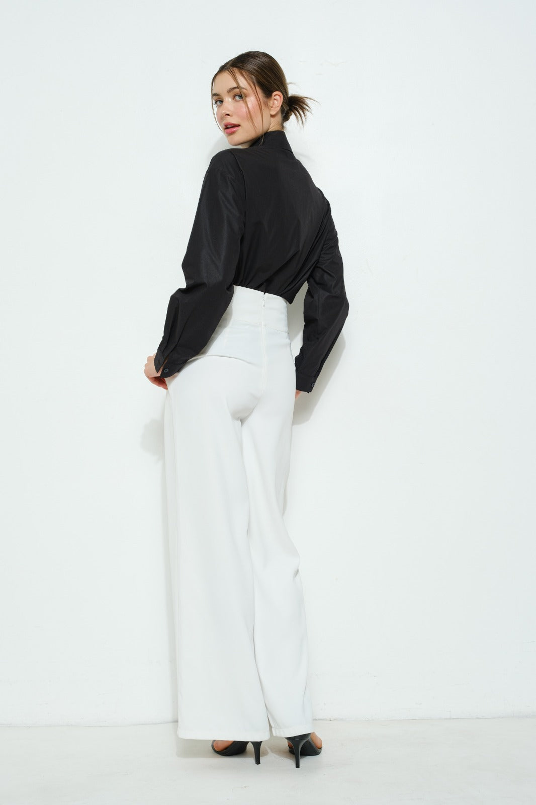 Sparkly Ribbon Shirt-Black