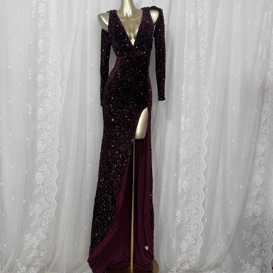 Bella Sequin Velvet Gown