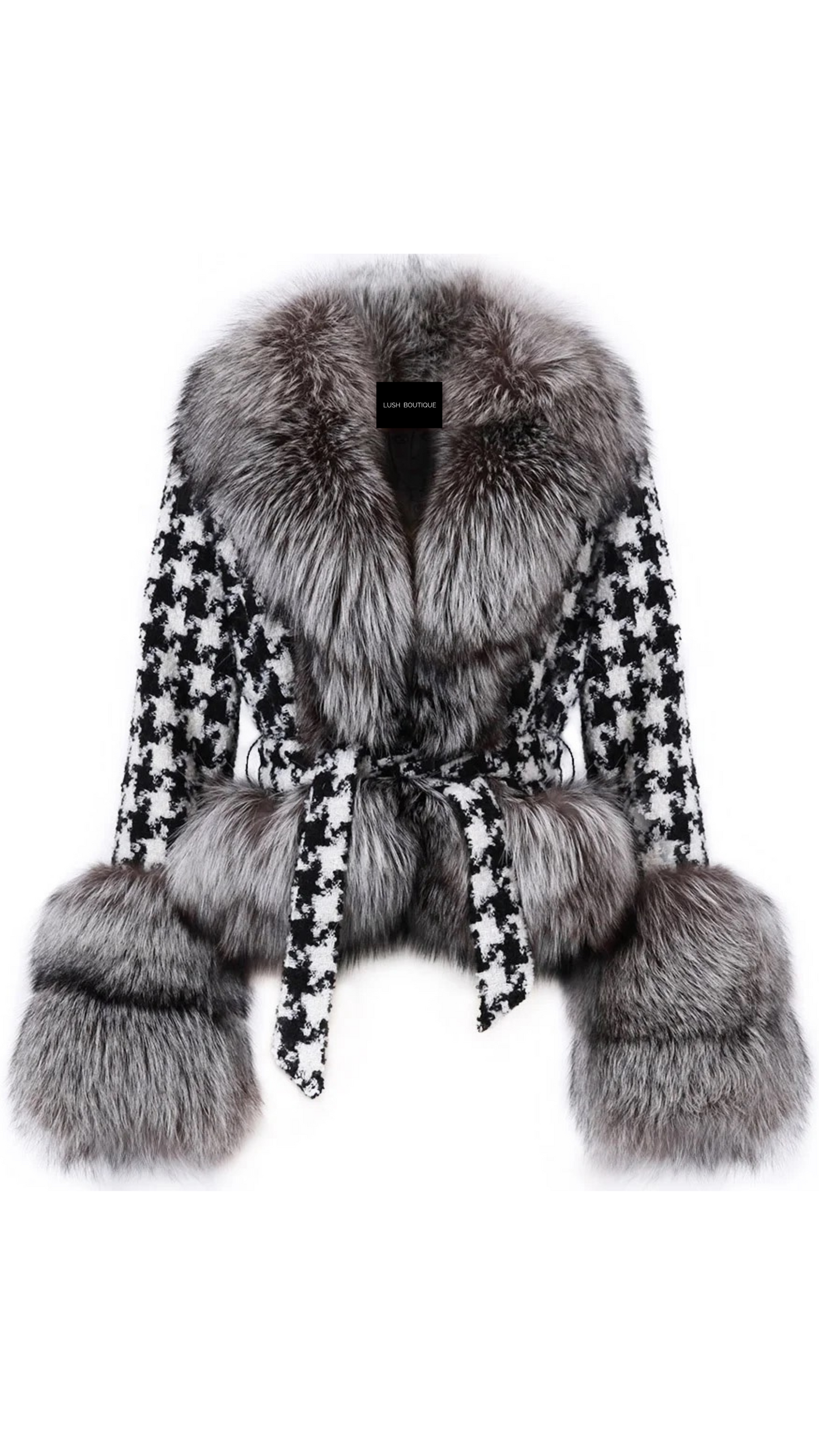 Kissey silver Fox Fur jacket