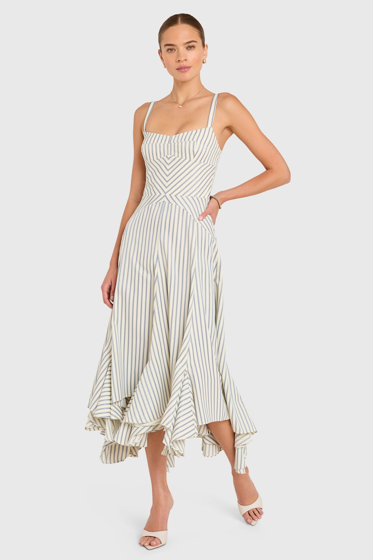 Monterey Dress - Oxford Stripe