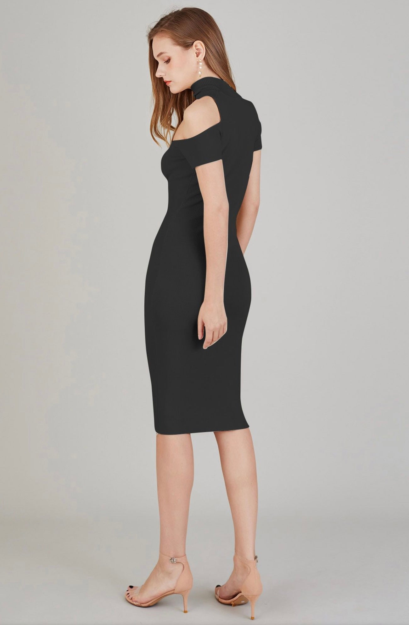 Sleek Knit Midi Dress