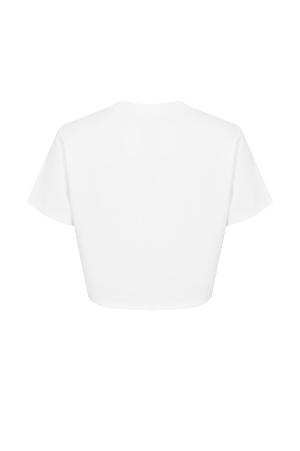 Juliana Embellished Crop Top - White