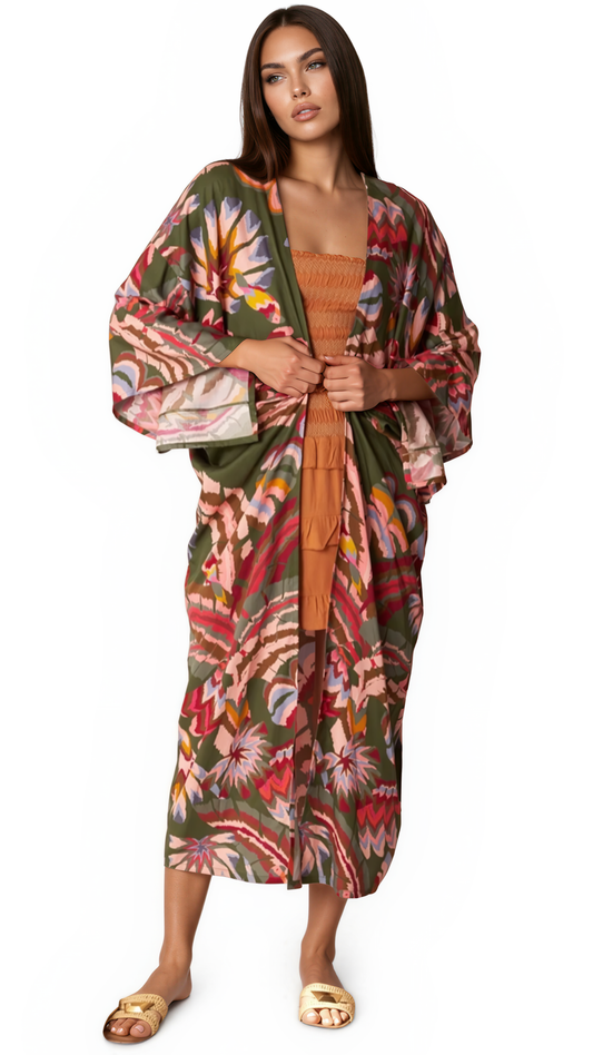 Olive Garden Long Kimono