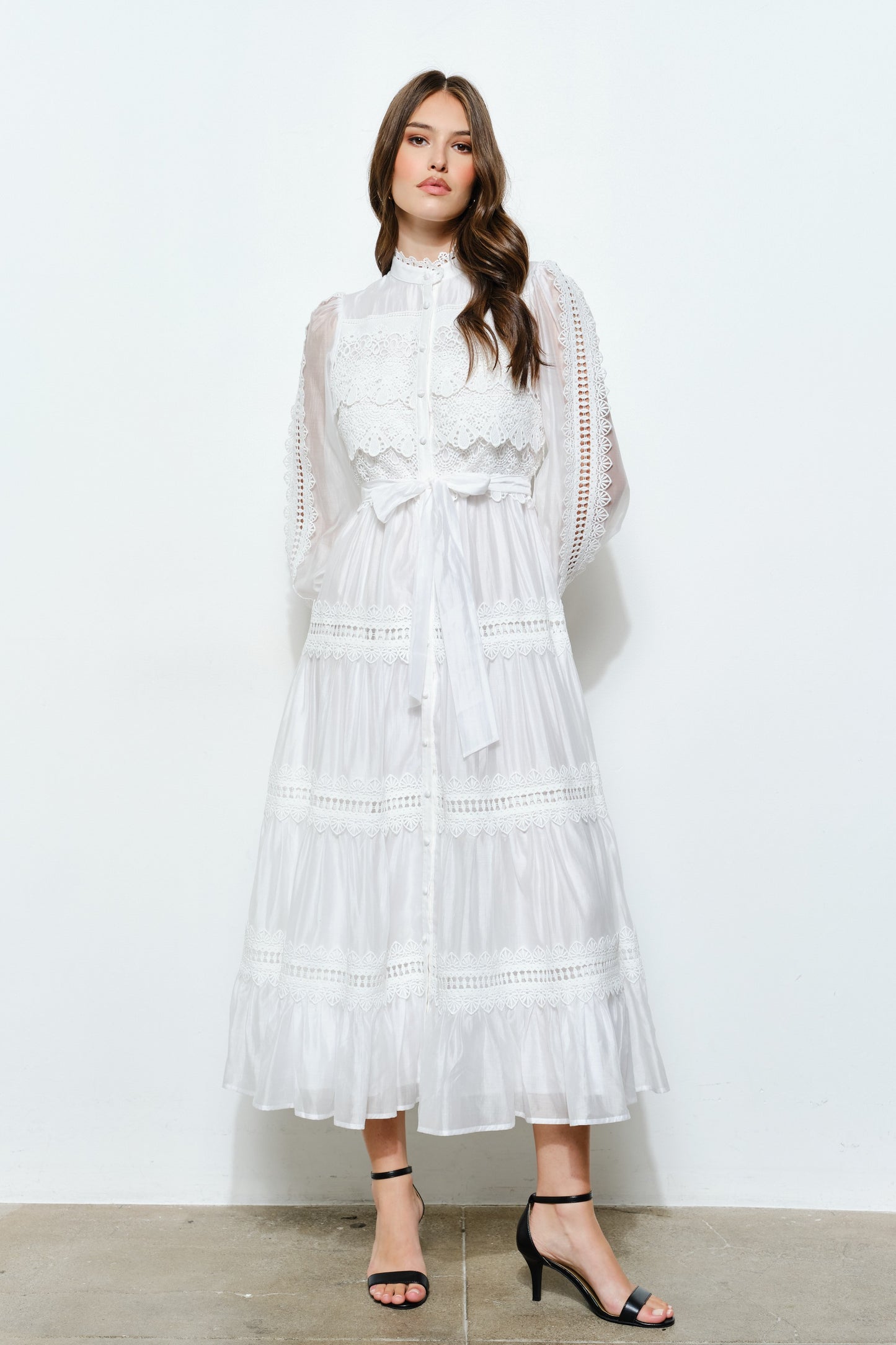 Ivory Romance Lace Maxi Dress