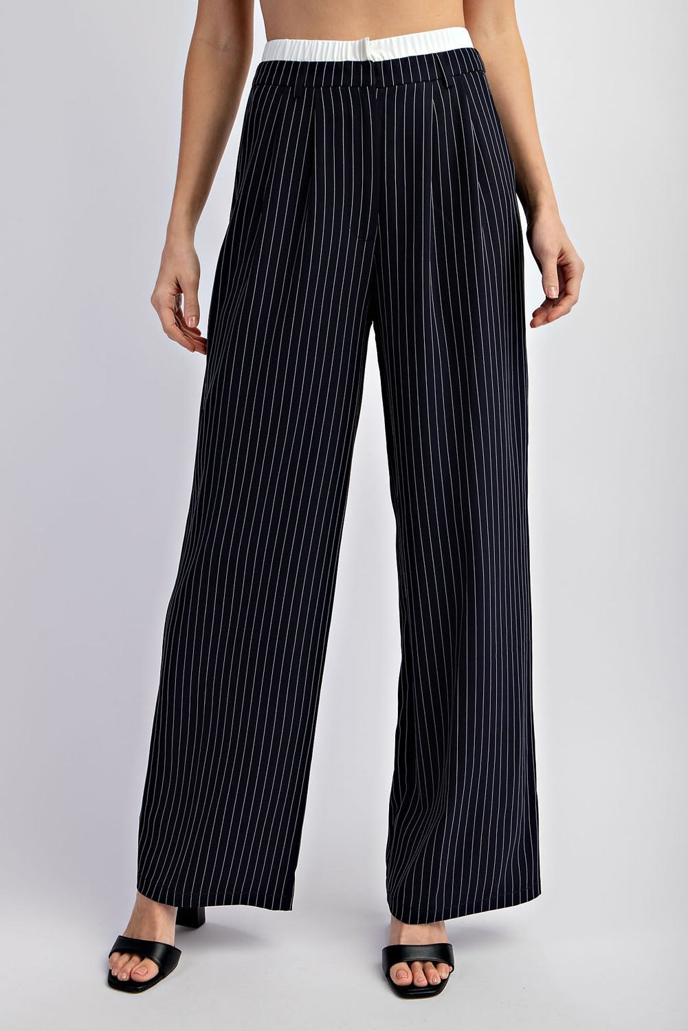 Nautical Chic Double-Waist Pants