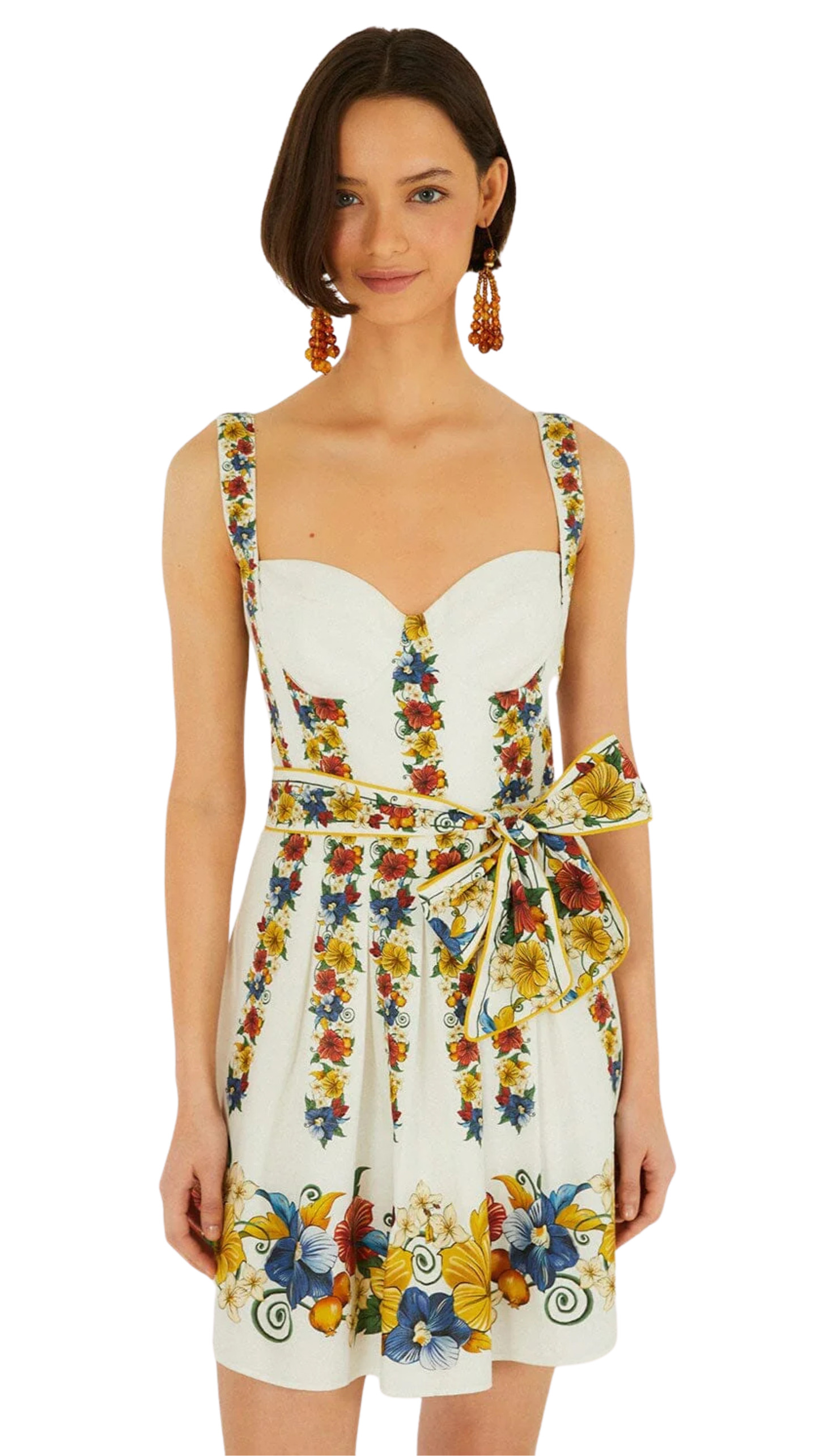 Off-White Tropi Belted Mini Dress