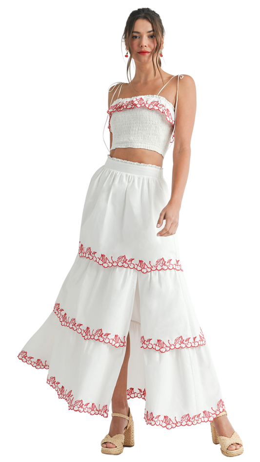 Cherry Blossom Skirt Set