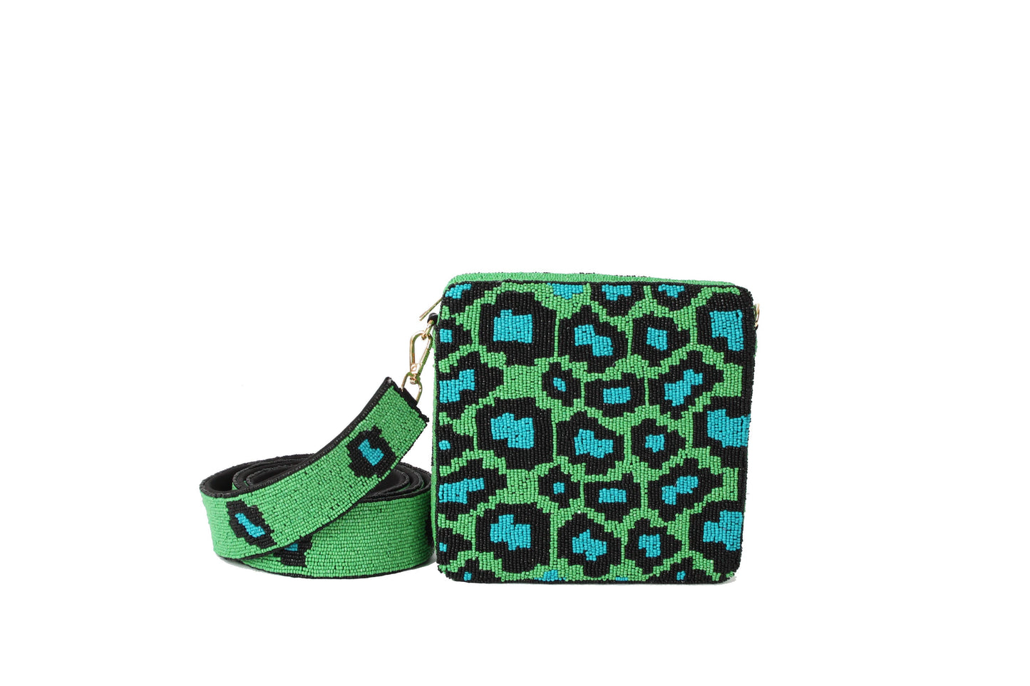 Emerald Leopard Bag