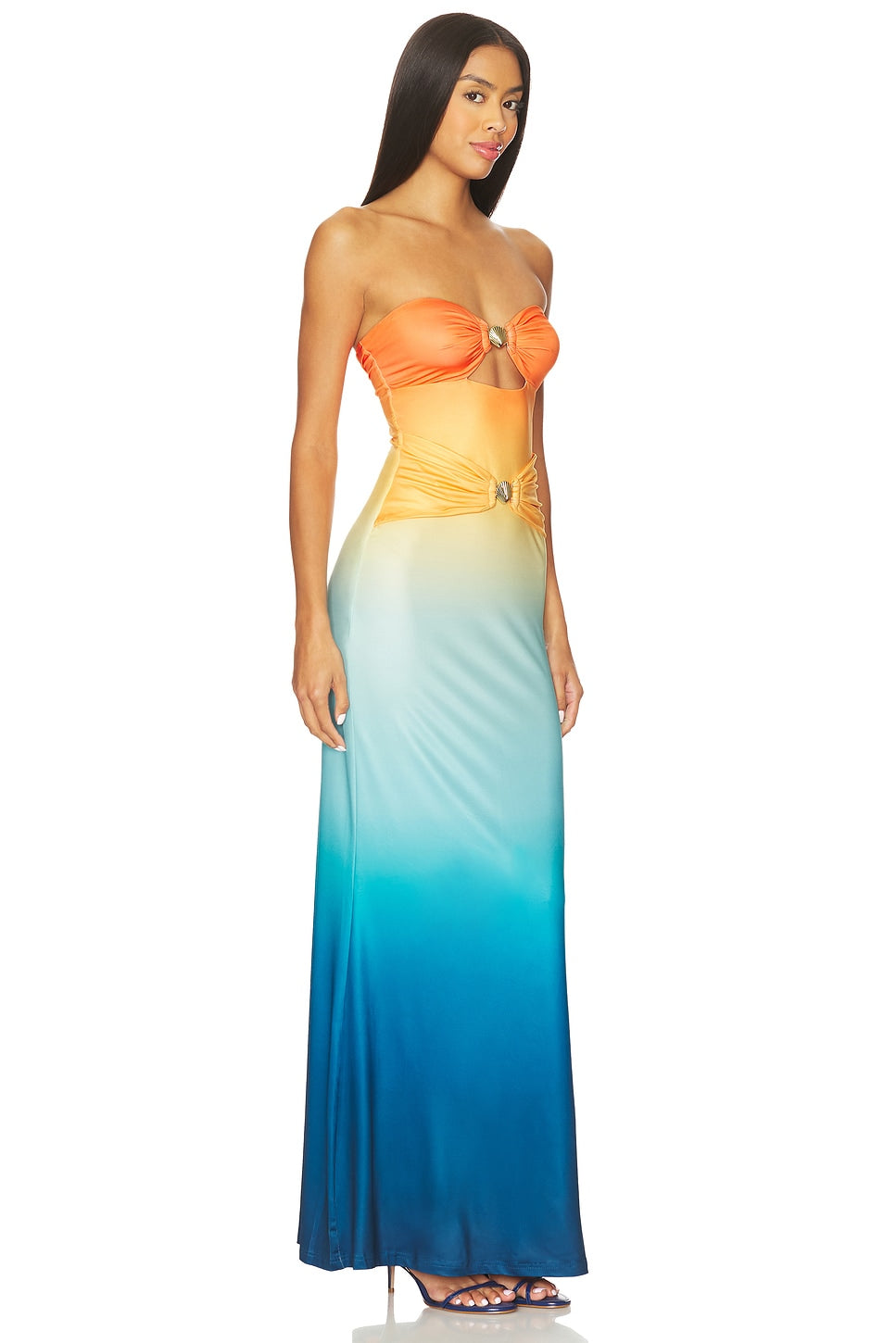 Sunset Horizon Ombre Maxi Dress