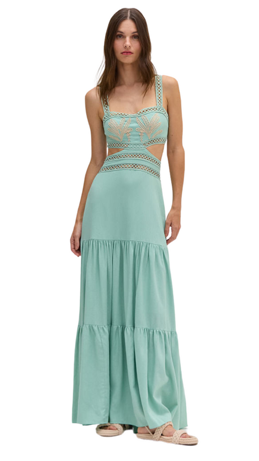 CANDY LINEN LONG DRESS