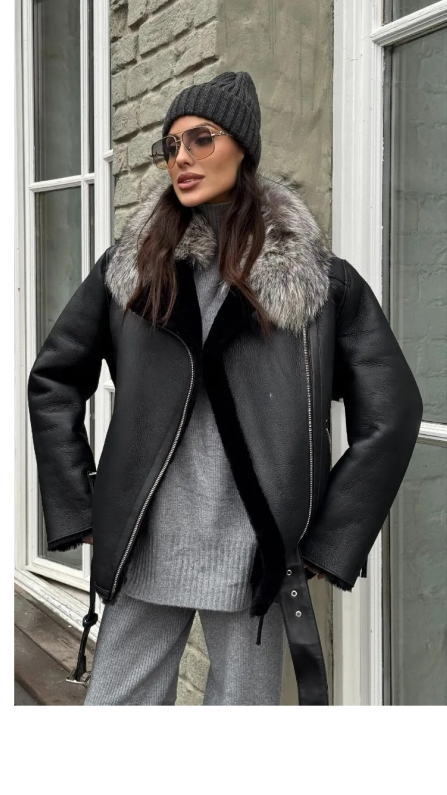 Tuscana Shearling Biker Jacket