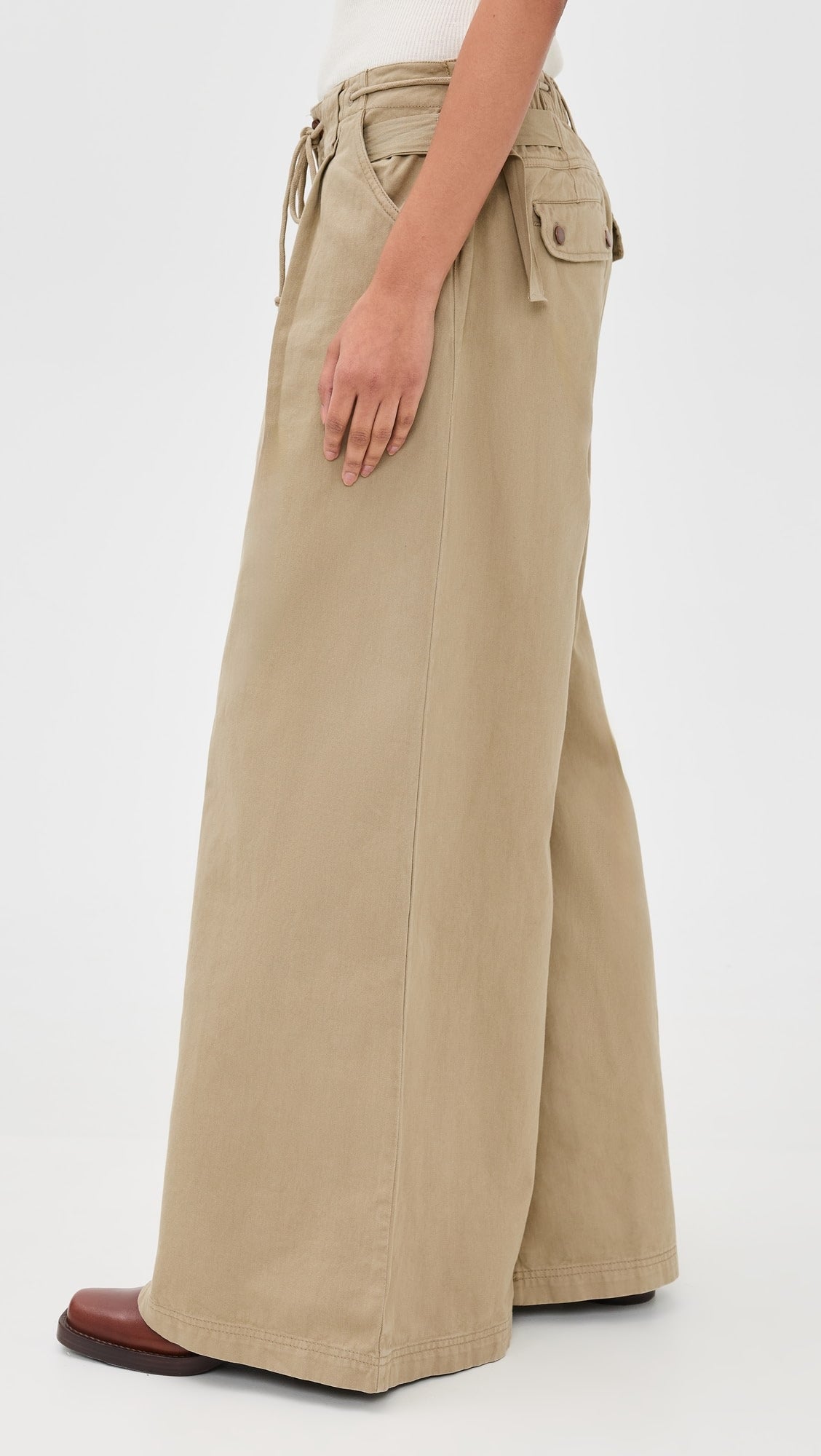 Julien Wide-Leg Chino Trousers