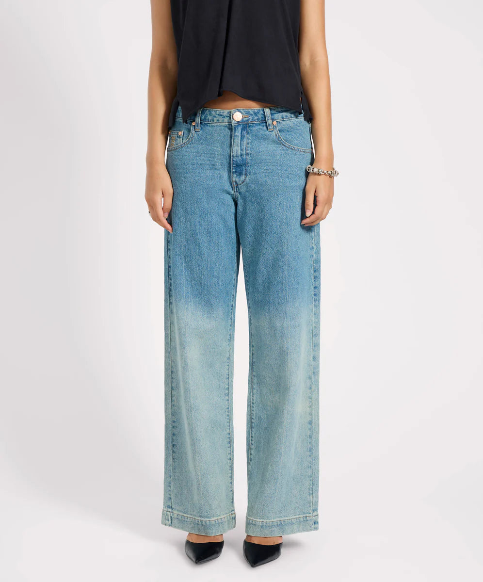 Low Riders Low Waist Wide Leg Denim Jeans