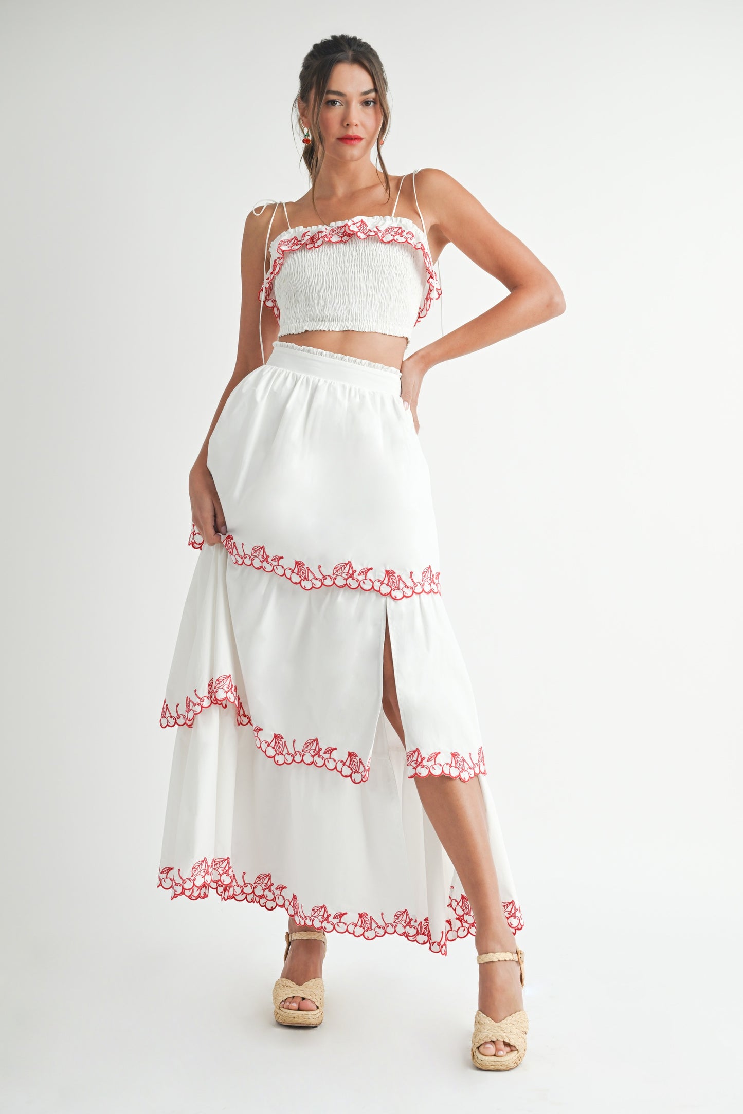 Cherry Blossom Skirt Set