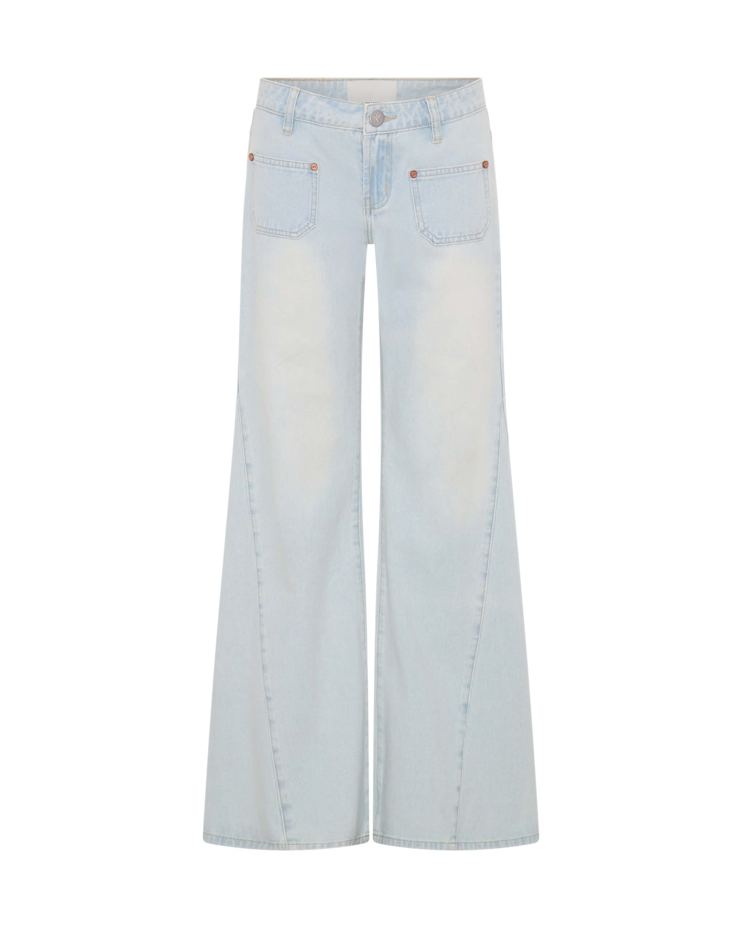 Johnnies Wide Leg Flared Denim Jeans - Le Surf Blue
