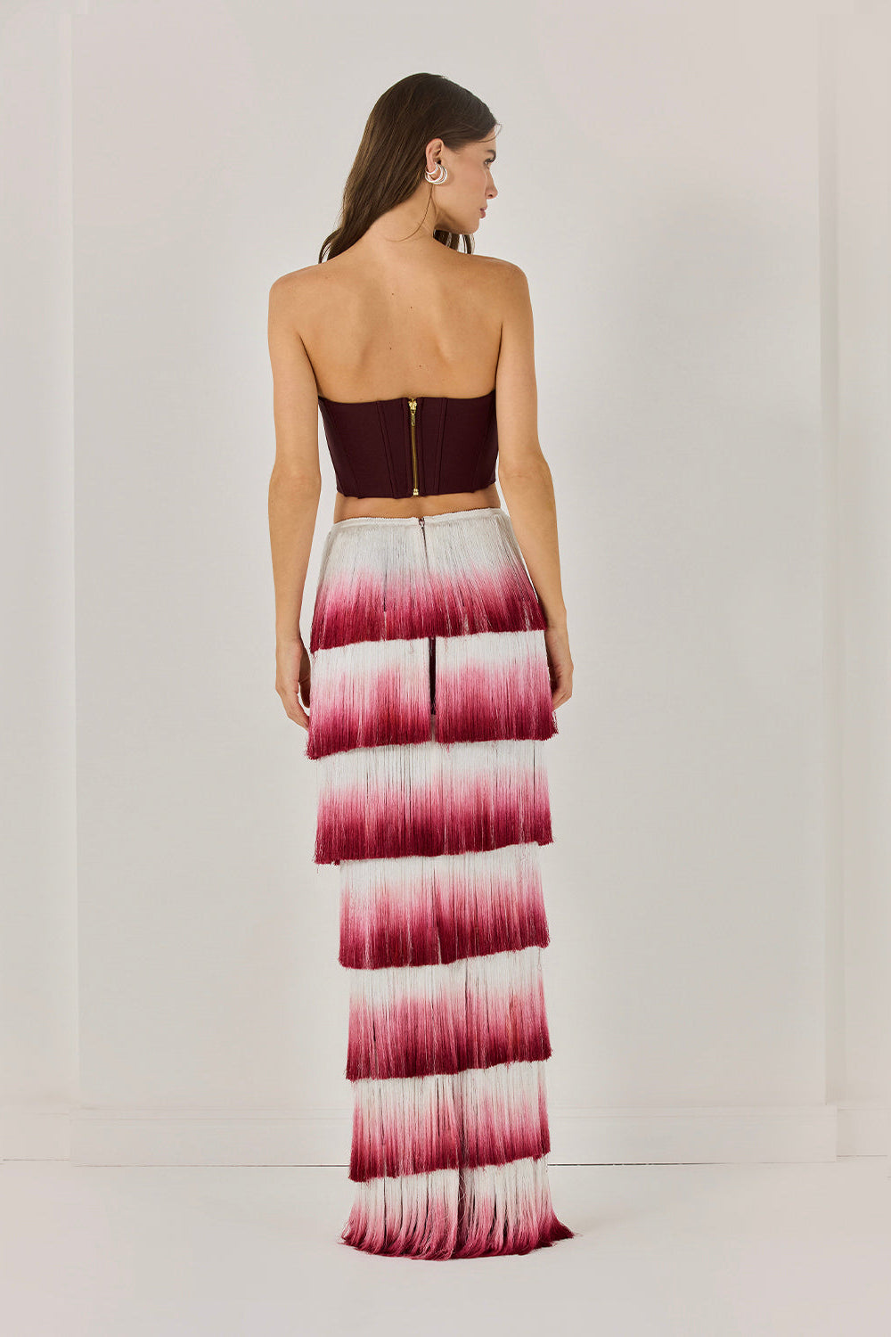 FRINGE MAXI SKIRT SET (RUNWAY)
