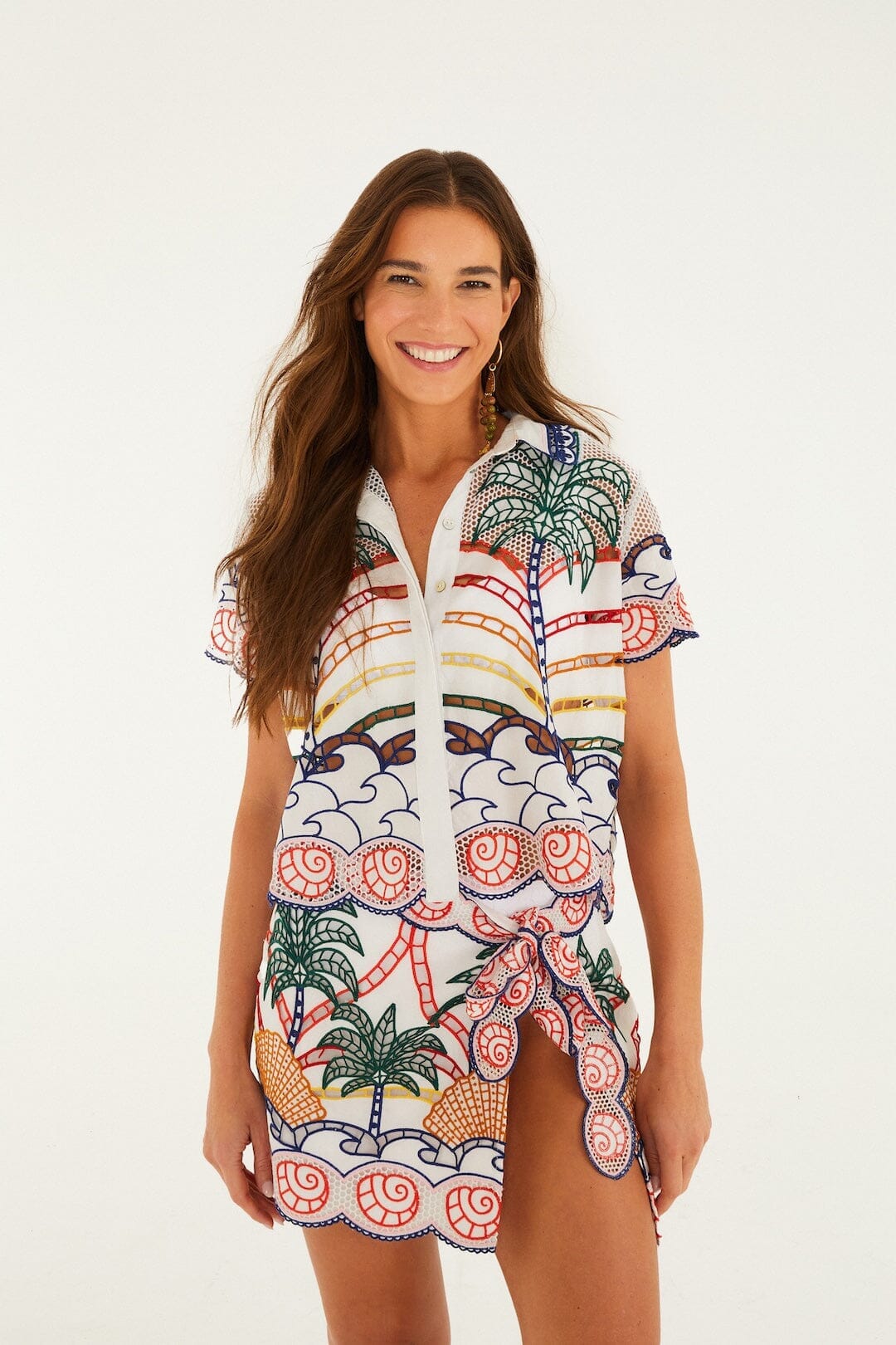 Off-White Tropical Graphic Richelieu Set